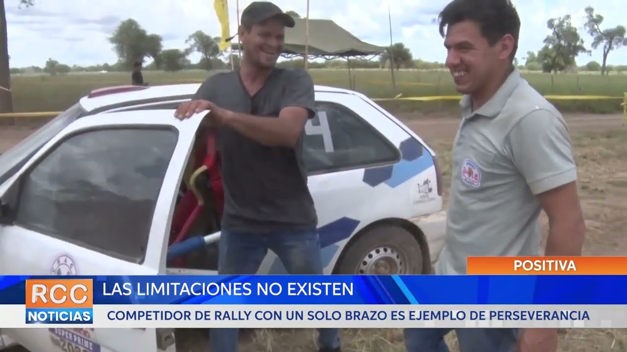 Corredor de Rally con un solo brazo es un ejemplo de que en la vida no existen limitaciones
