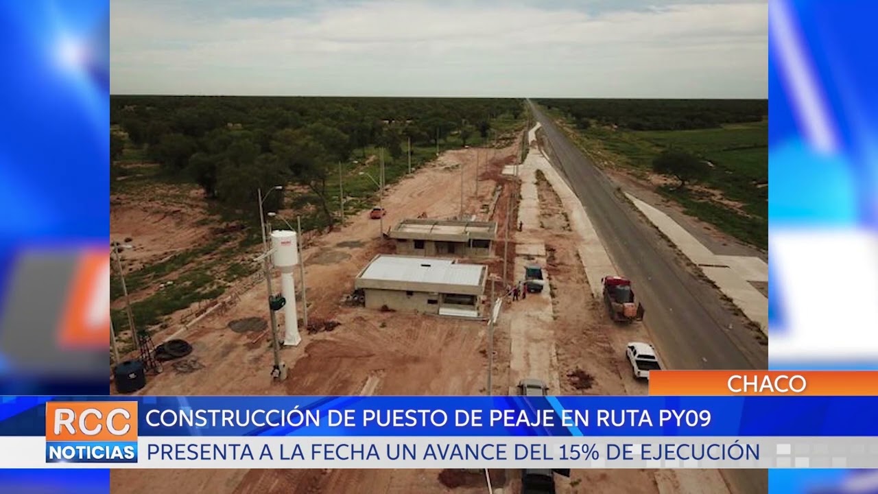 Avanza construcción de puesto de peaje y pesaje en el Lote 7 de la ruta PY09