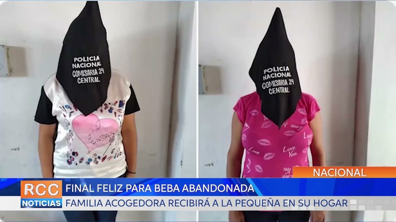 Final feliz para beba abandonada el día de ayer en patio baldío