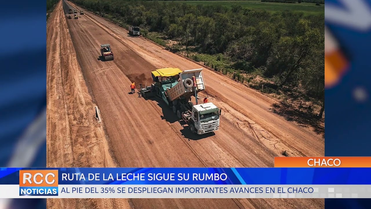 Con un 35% de avance general se despliega en el Chaco la futura Ruta de la Leche