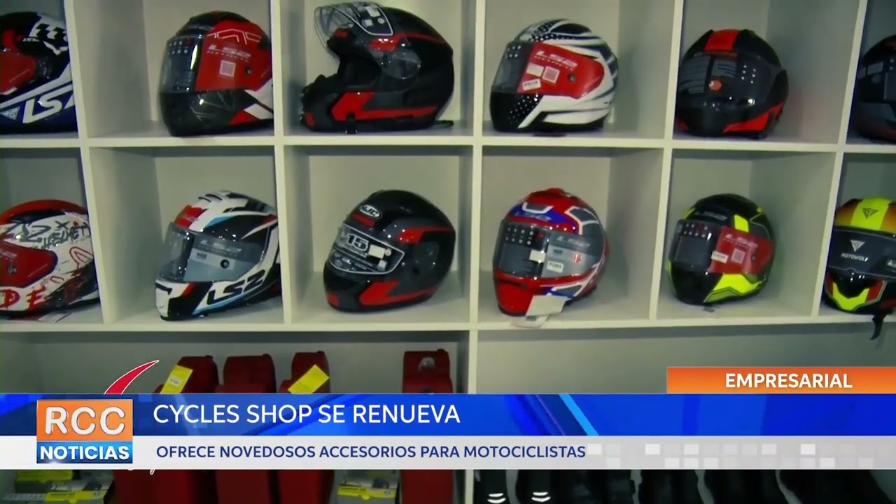 Cycles Shop renueva su amplia variedad de artículos para motociclistas