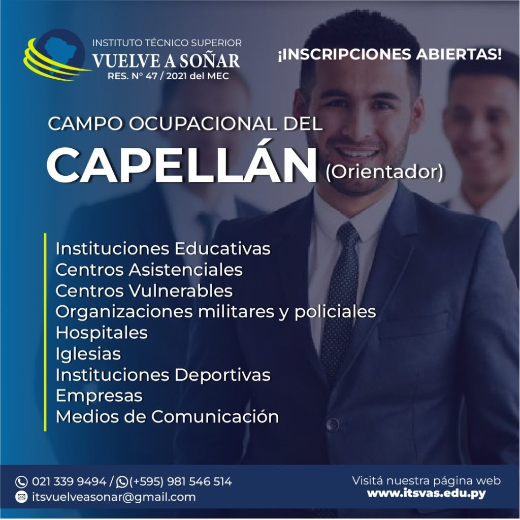 ¿Quieres ser Técnico en Capellanía reconocido por el MEC?