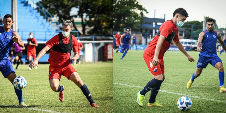 El llamativo amistoso de Nacional con tapabocas El llamativo amistoso de Nacional con tapabocas