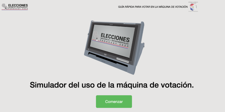 Simulador de votación web ya está disponible en la plataforma del TSJE