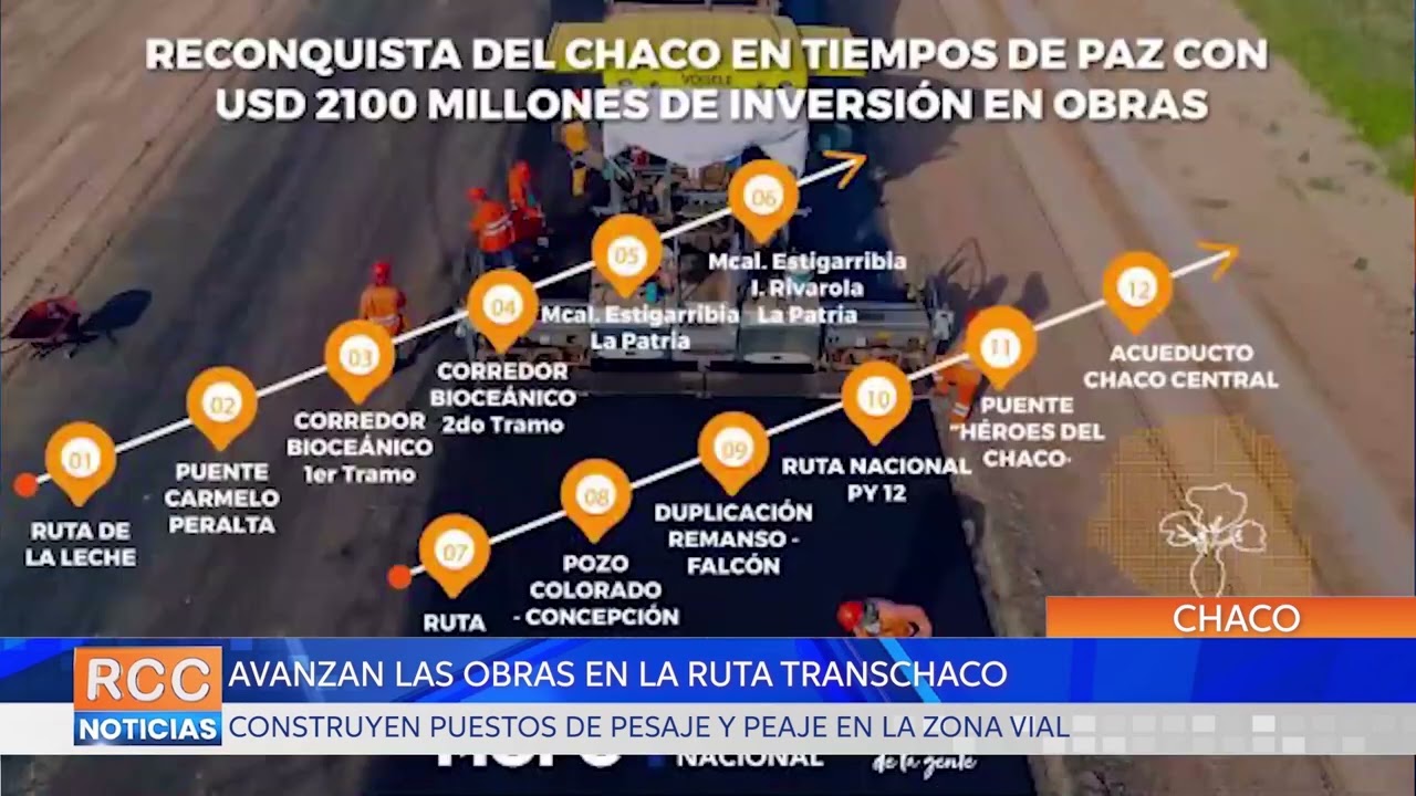 Mejoramiento de la ruta Transchaco avanza con las construcciones de puestos de peaje y pesaje