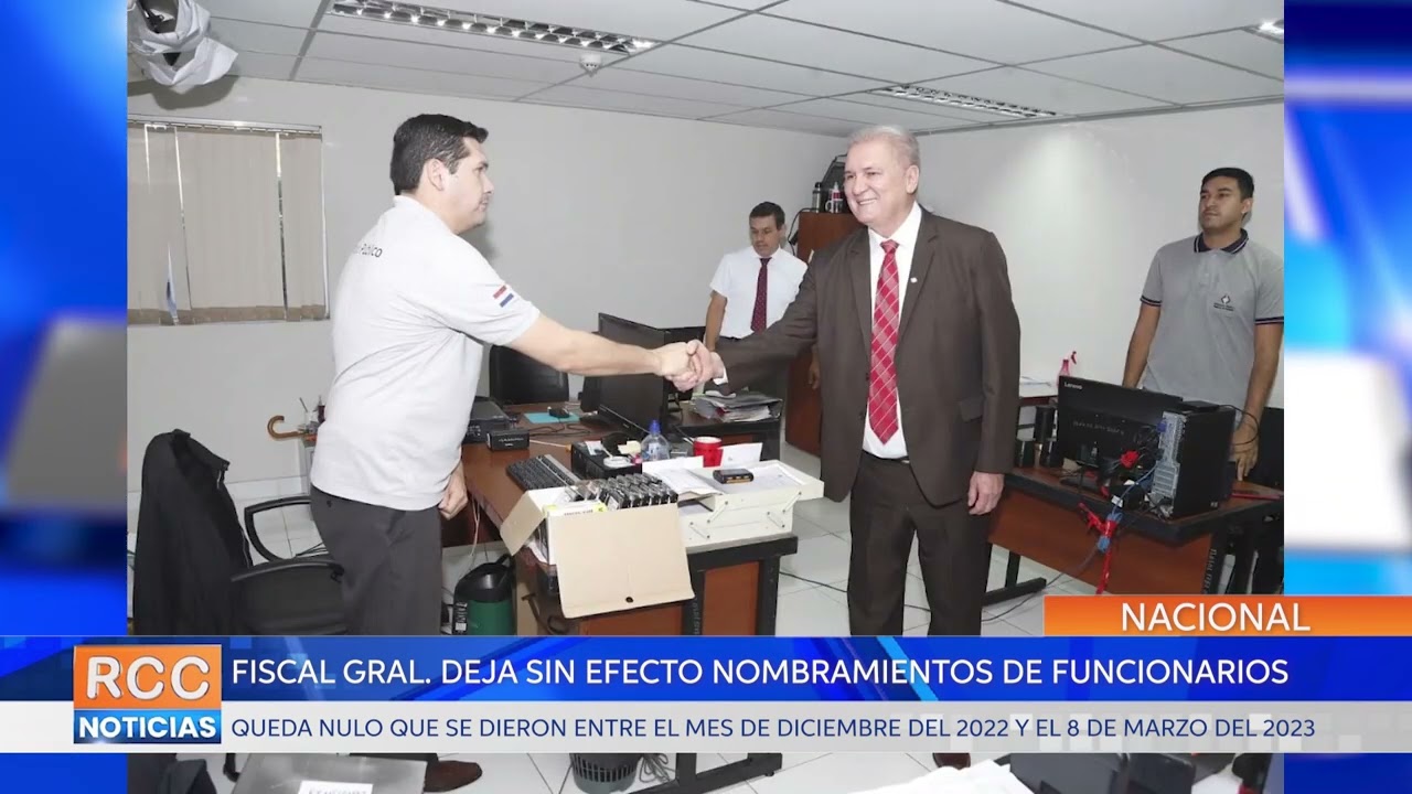 Fiscal General deja sin efecto nombramientos dentro del Ministerio Público