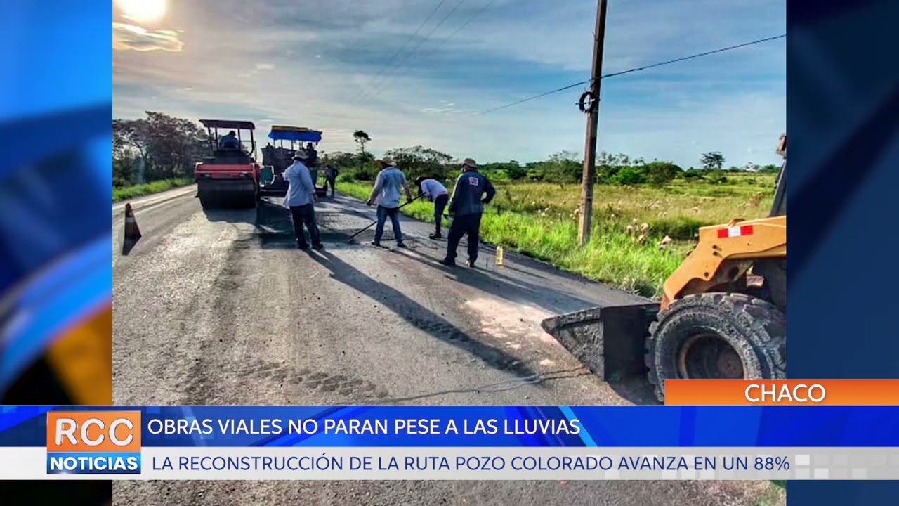 Reconstrucción de la ruta Pozo Colorado – Concepción con 88% de avance pese a las lluvias