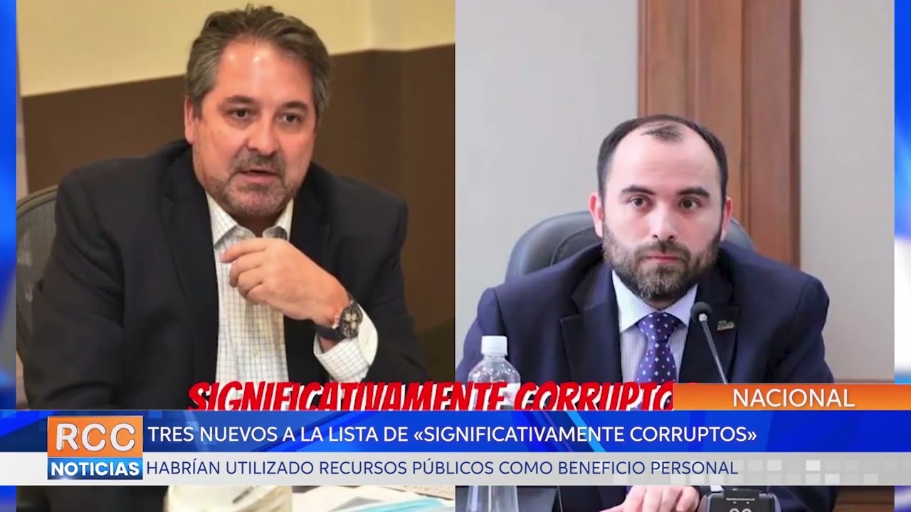 Suman y siguen: Tres nuevos a la lista de “Significativamente Corruptos” de los Estados Unidos