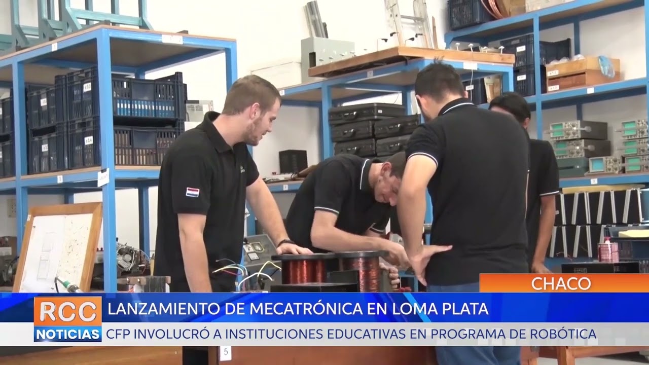 Realizaron el lanzamiento del primer evento de mecatrónica del CFP de Loma Plata