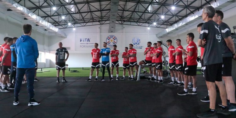 Los convocados de la Albirroja ya están activando en Ypané Los convocados de la Albirroja ya están activando en Ypané