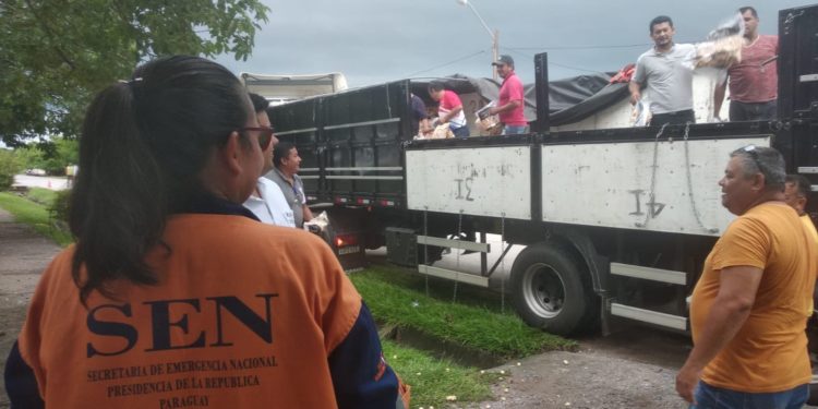 SEN coordina con municipios asistencia por lluvias en Concepción y Alto Paraguay