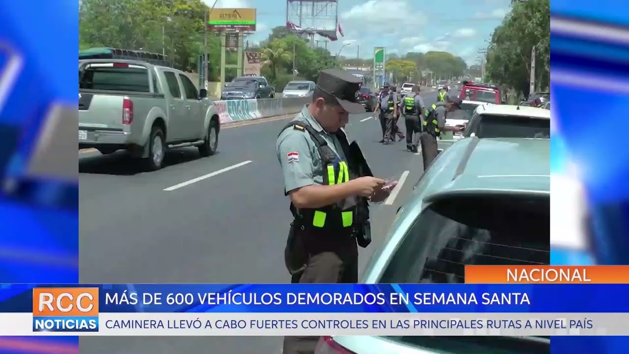 Semana Santa dejó a 673 vehículos demorados por parte de la Caminera