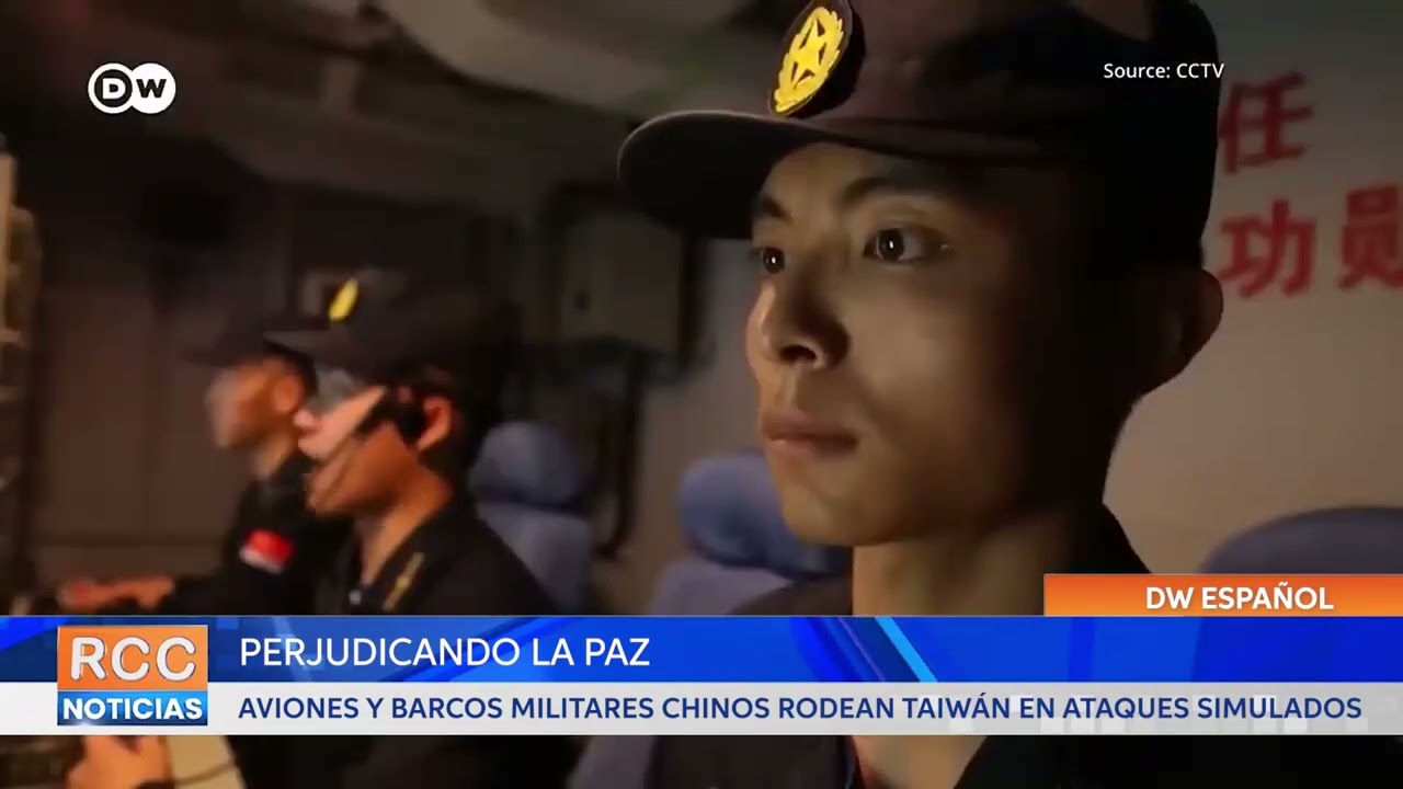 Aviones y barcos militares chinos rodean Taiwán en ataques simulados