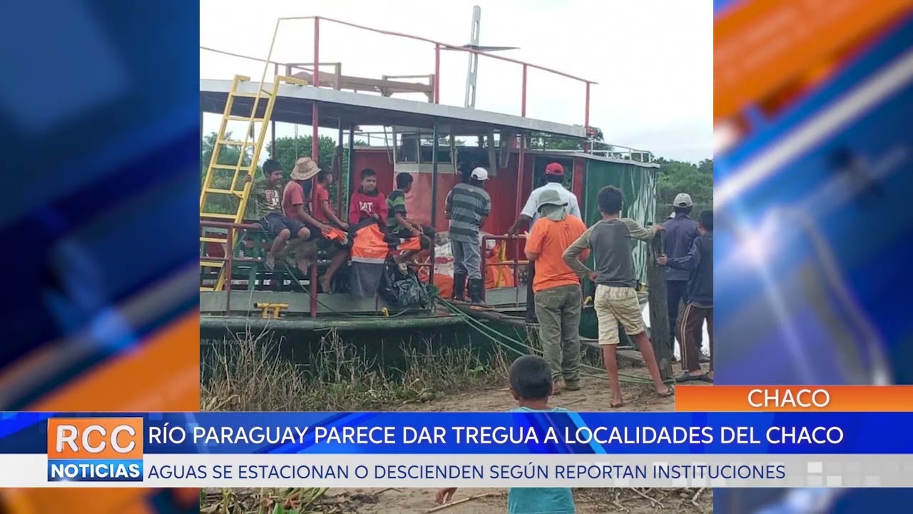 Río Paraguay parece dar tregua a localidades del Chaco