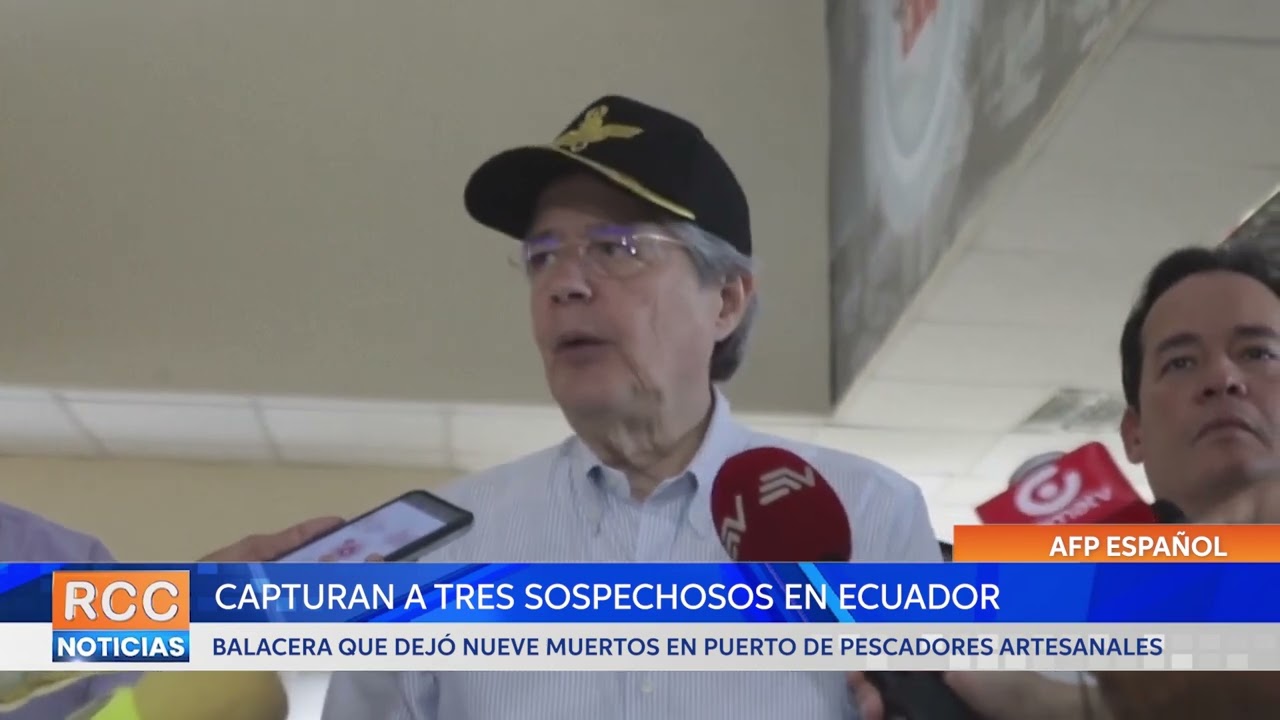 Capturan a tres sospechosos de balacera que dejó nueve muertos en Ecuador