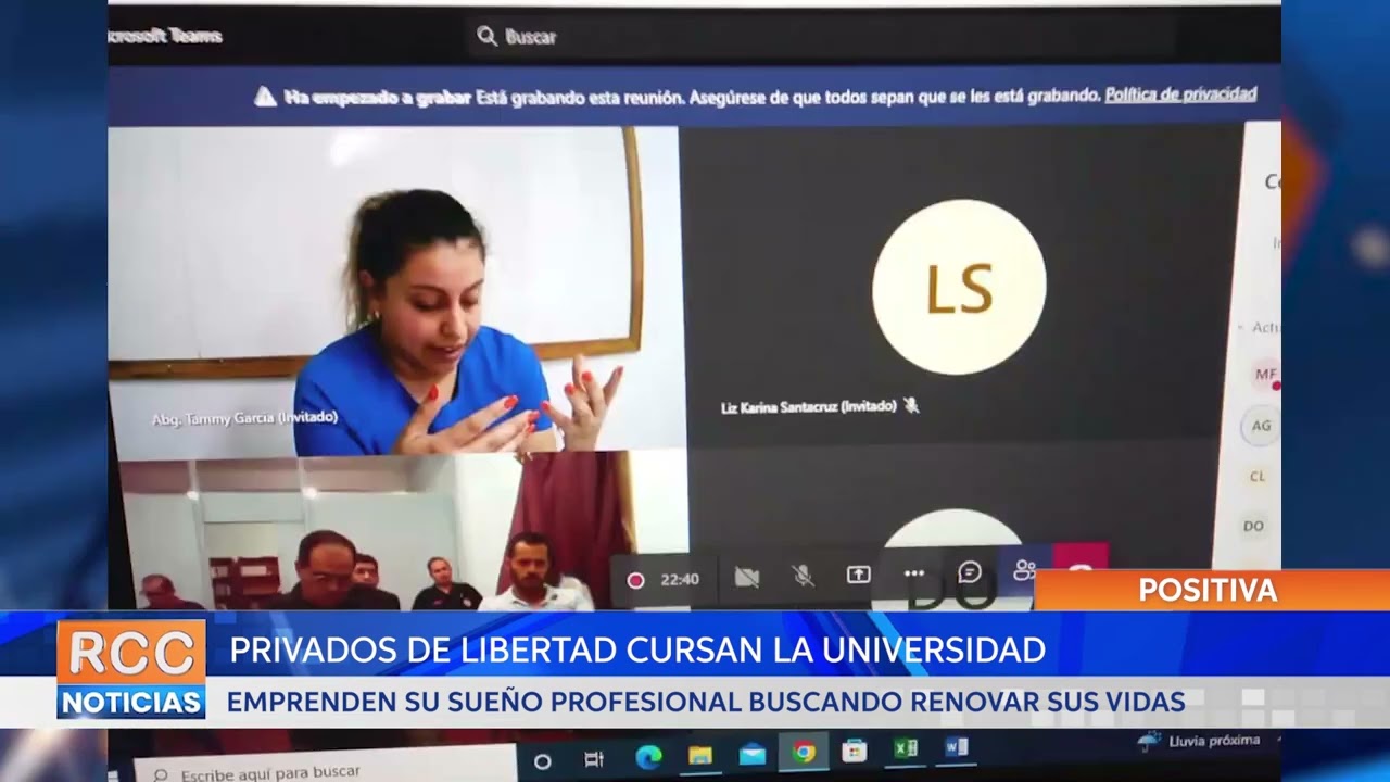 Privados de libertad cursan la universidad buscando renovar sus vidas