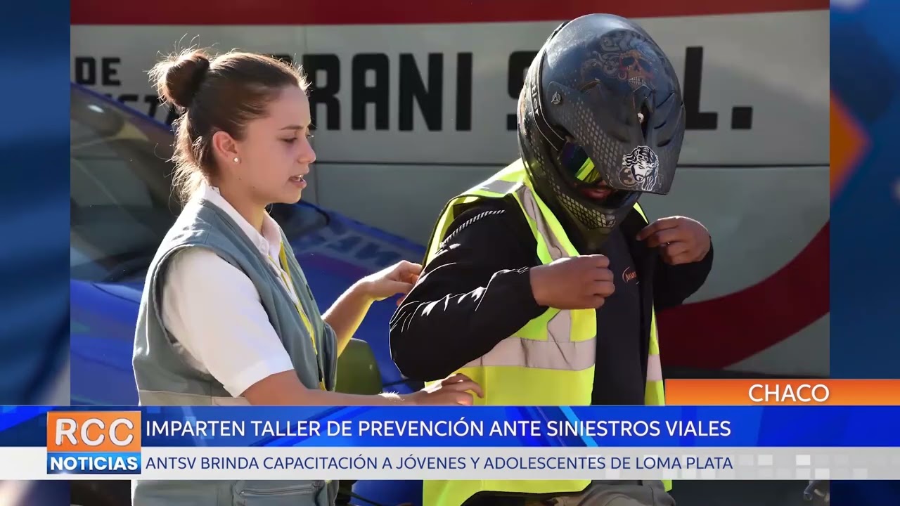 Desarrollan taller de capacitación de seguridad vial en la ciudad de Loma Plata