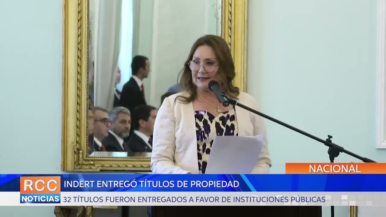 Indert entregó 32 títulos de propiedad a favor de instituciones estatales