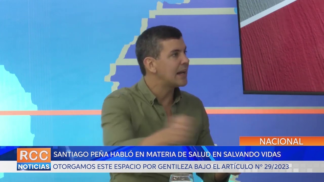 El candidato a presidencia Santiago Peña habló en materia de salud en Salvando Vidas