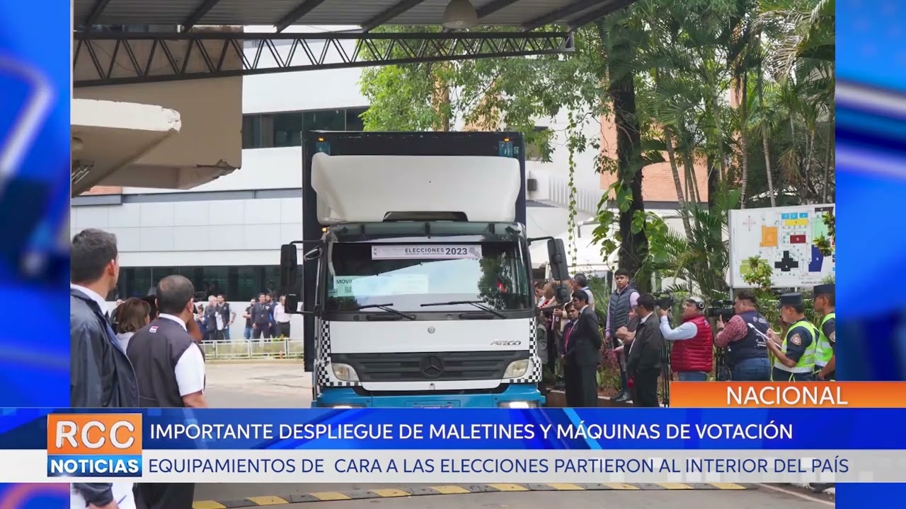 Realizaron importante despliegue de maletines y Máquinas de Votación al interior del país