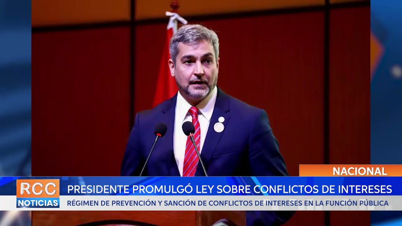 Presidente promulgó ley sobre conflictos de intereses