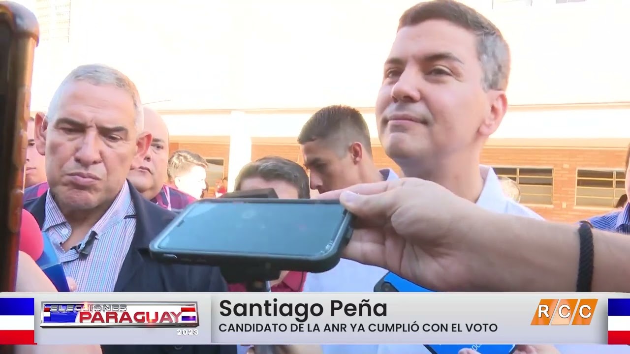 Elecciones Py 2023 – Declaraciones de Santiago Peña