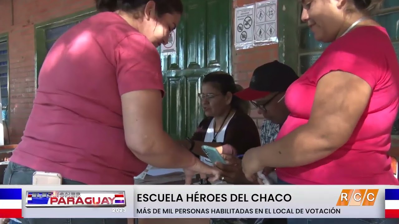 Elecciones PY 2023: Escuela Héroes del Chaco, más de mil personas ya han sufragado