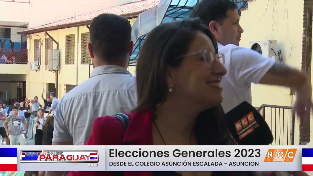 Elecciones PY 2023: Gran concurrencia ciudadana en el Col. Asunción Escalada
