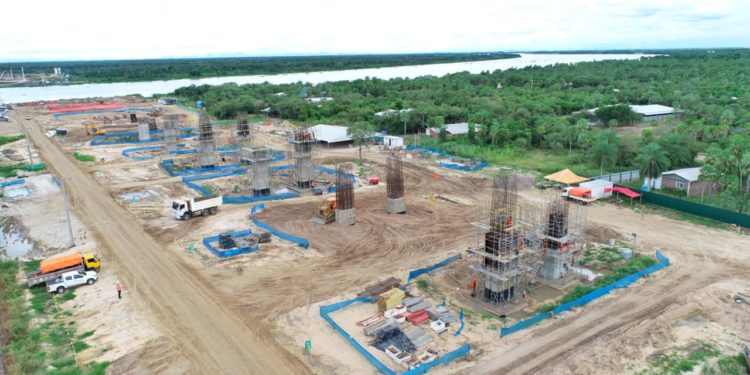 Puente de la Bioceánica: concluye totalidad de los pilotes del lado paraguayo