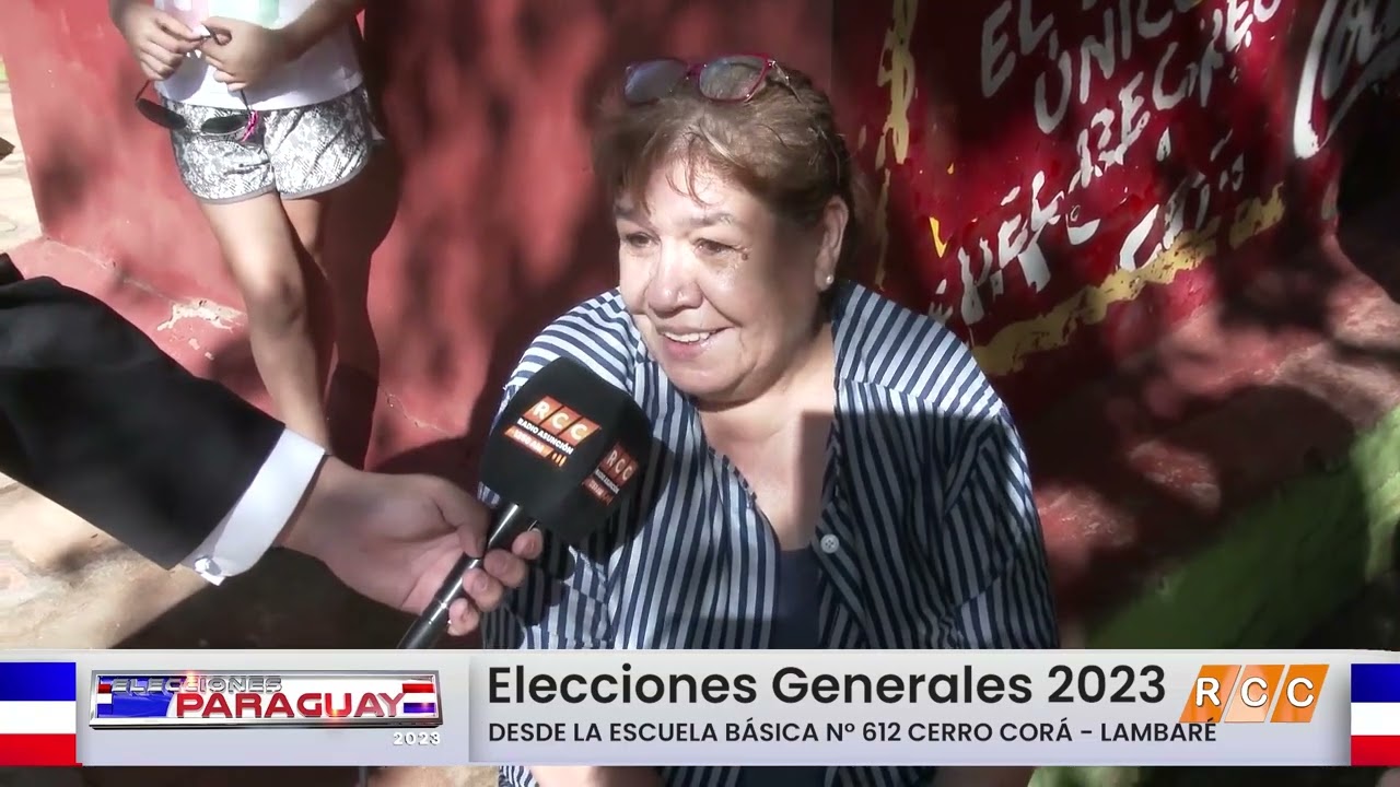 Elecciones PY 2023: Lentitud y masiva concurrencia tuvo la Esc. Cerro Corá de Lambaré