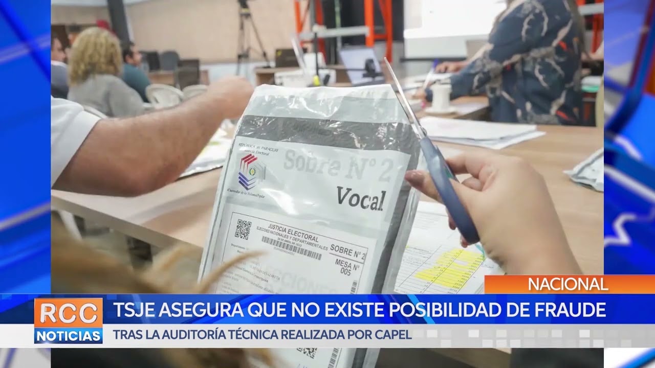 TSJE descarta fraude TRAS LA AUDITORÍA TÉCNICA REALIZADA POR CAPEL