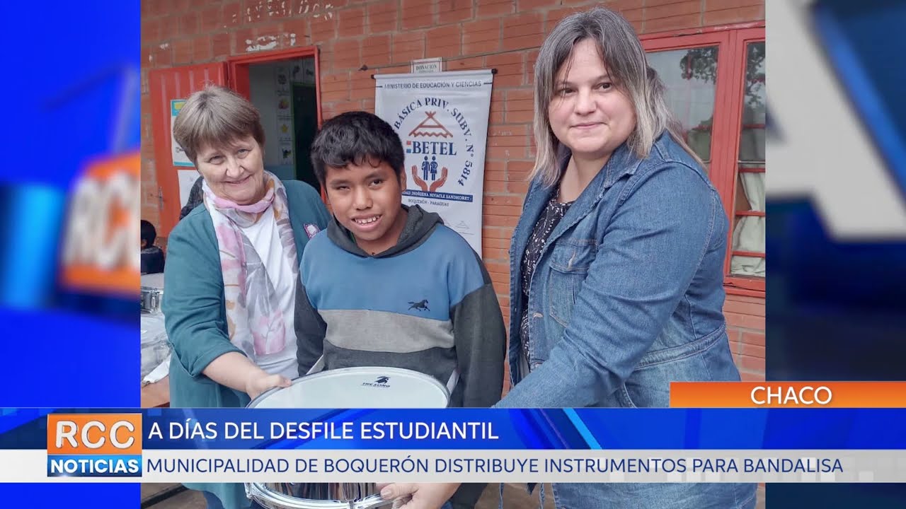 A días del desfile estudiantil, Municipalidad de Boquerón distribuye instrumentos para Banda Lisa