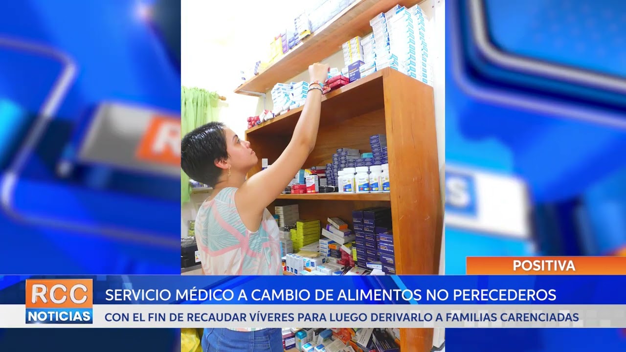 Servicio médico a cambio de alimentos no perecederos en la ciudad de Villa Elisa