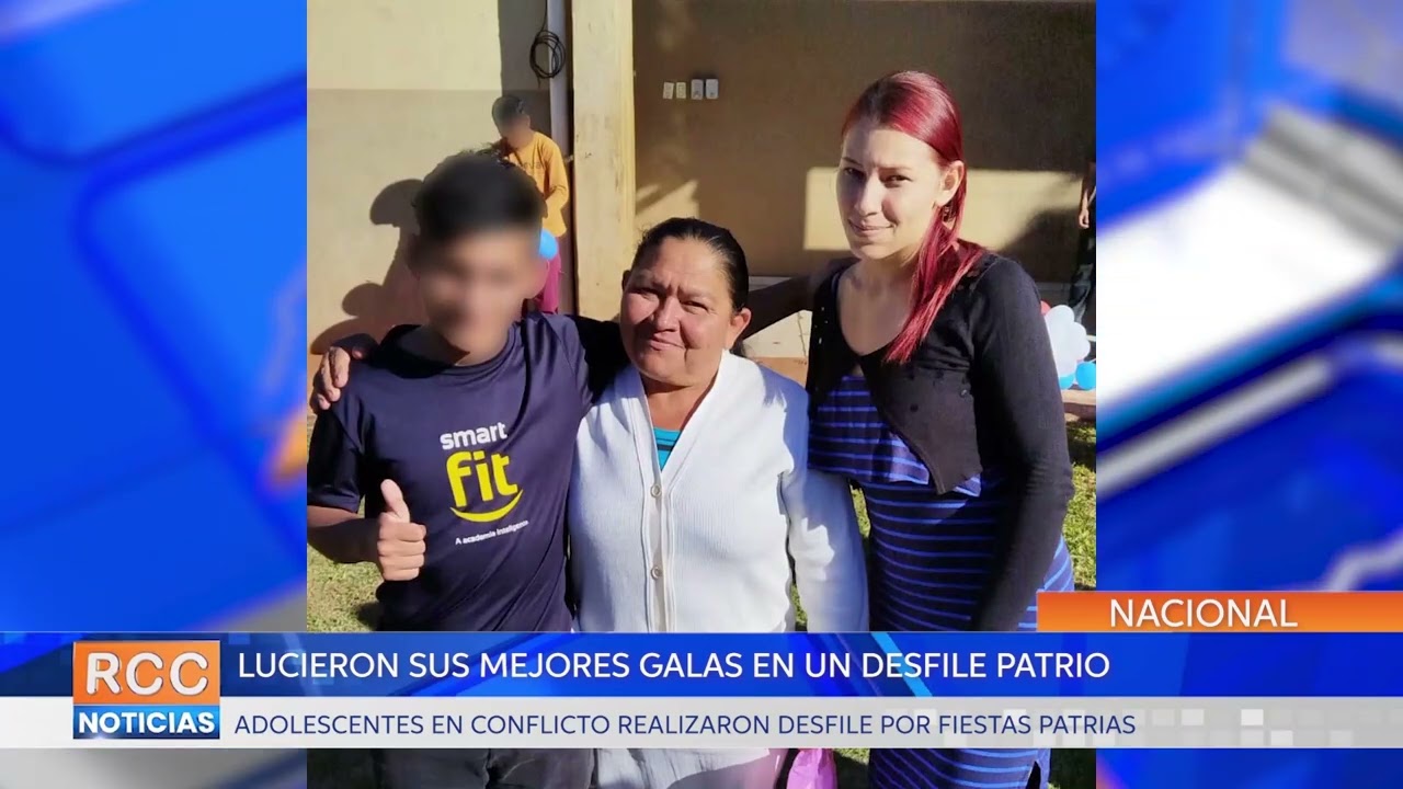 Adolescentes en conflicto con la ley penal realizaron desfile por fiestas patrias