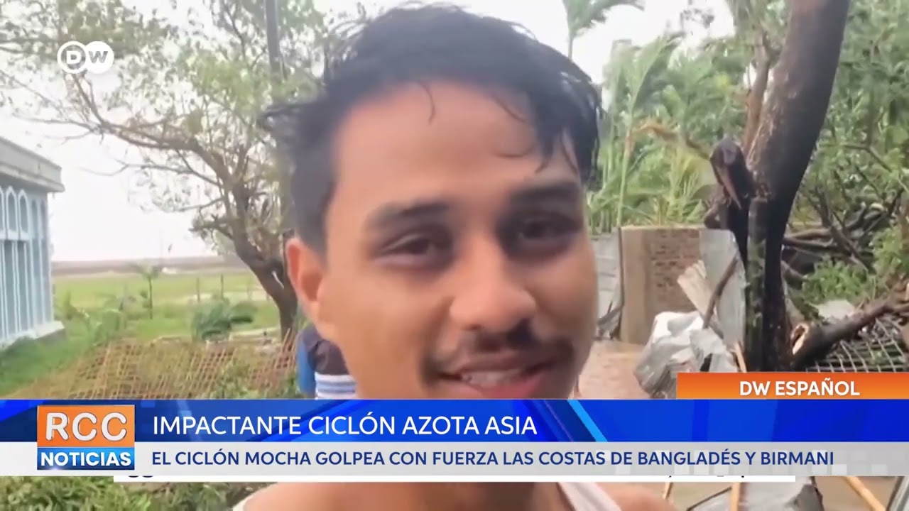 Impactante ciclón azota Asia