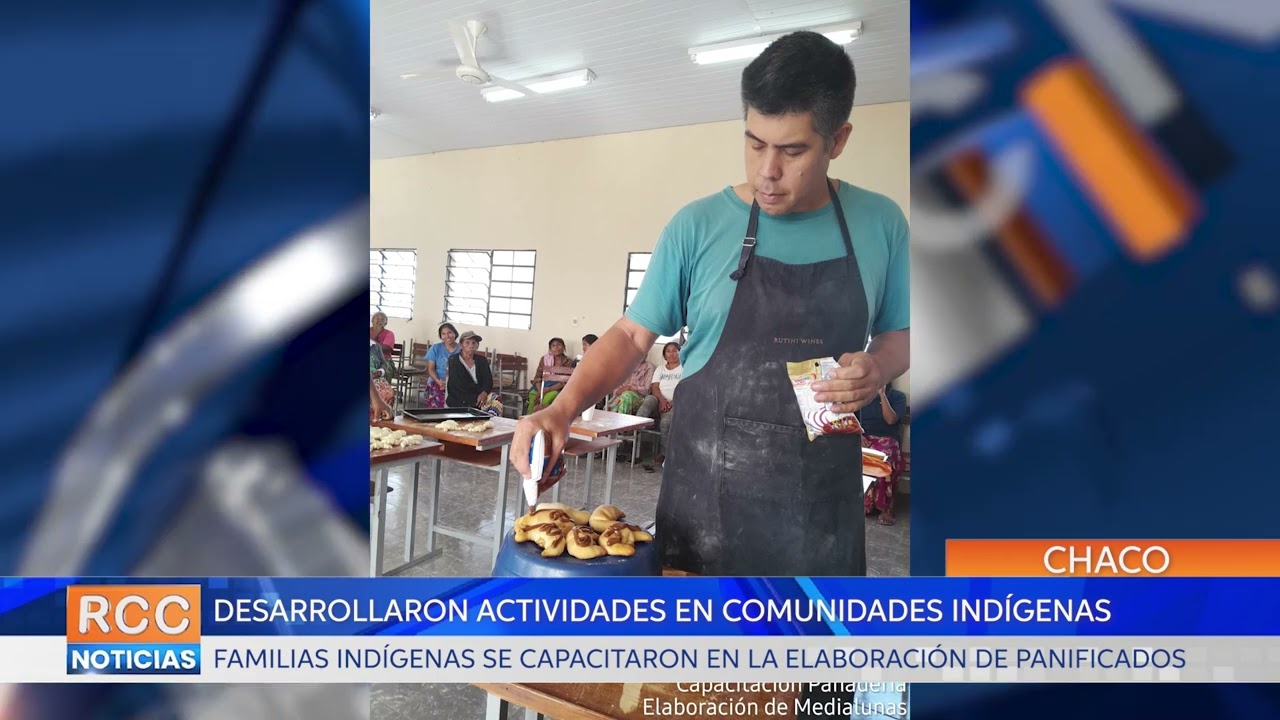 Familias indígenas se capacitaron en la elaboración de panificados