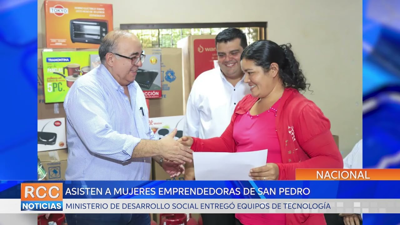 Unas 500 mujeres emprendedoras de San Pedro recibieron tecnologías para el ahorro de tiempo