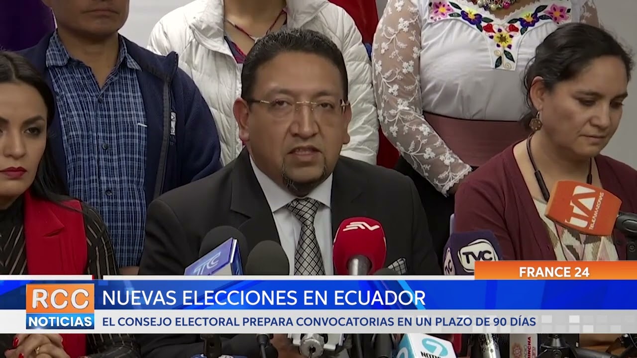 Consejo Electoral prepara nuevas elecciones en Ecuador