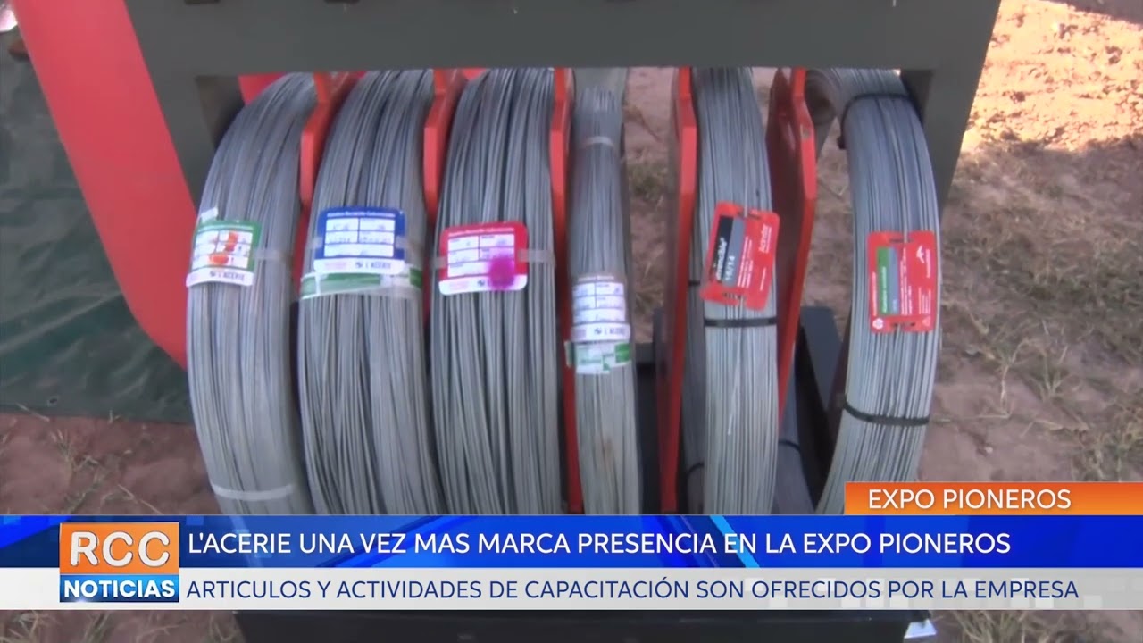 L´ACERIE se aproxima a productores con materiales de acero en la Expo Pioneros