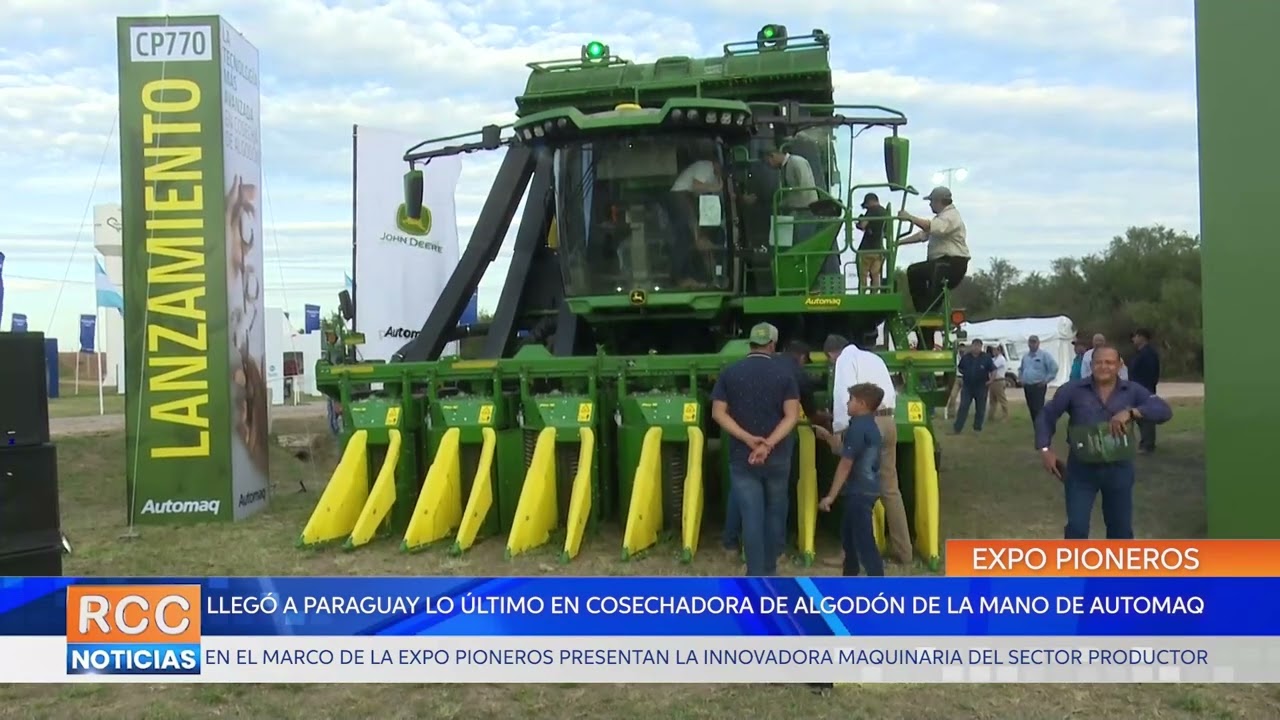 LLEGÓ A PARAGUAY LO ÚLTIMO EN COSECHADORA DE ALGODÓN DE LA MANO DE AUTOMAQ