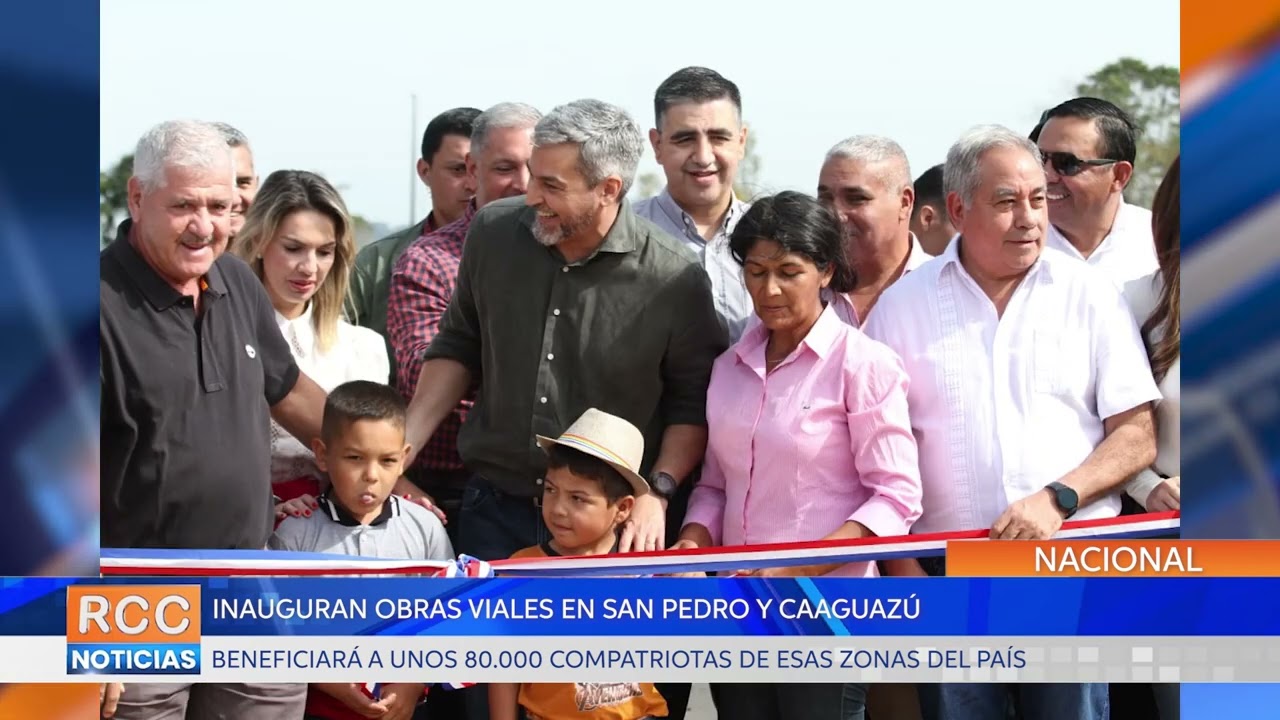 Gobierno inaugura obras viales que benefician a 80.000 compatriotas de San Pedro y Caaguazú