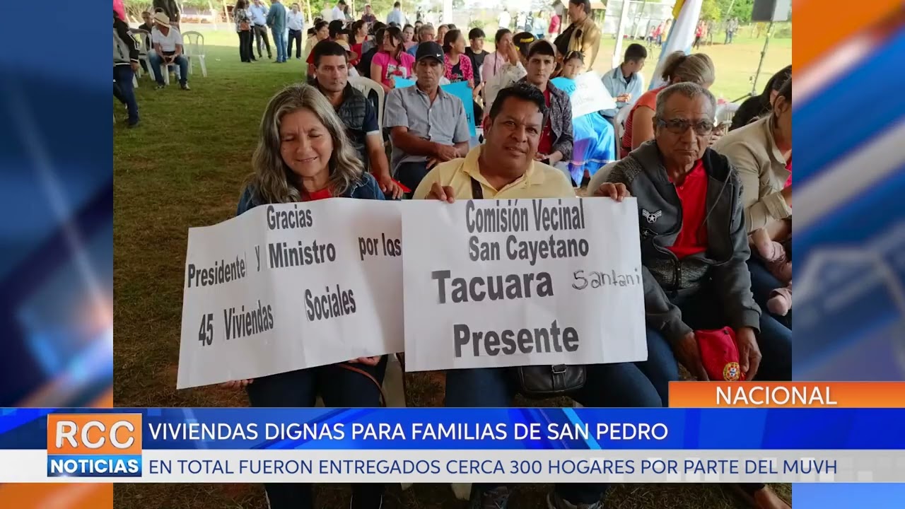 El Gobierno Nacional entregó cerca de 300 viviendas en San Pedro