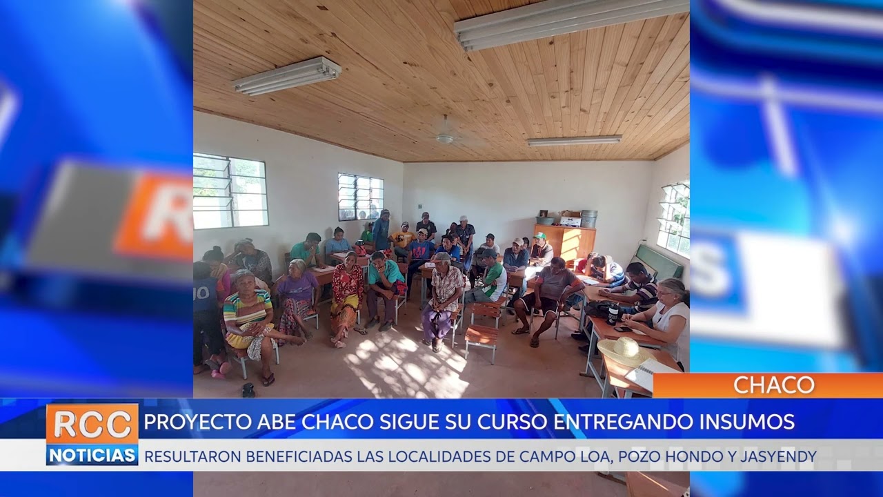 Programa ABE Chaco: Presentación de técnico local y entrega de insumos a los pobladores del Chaco