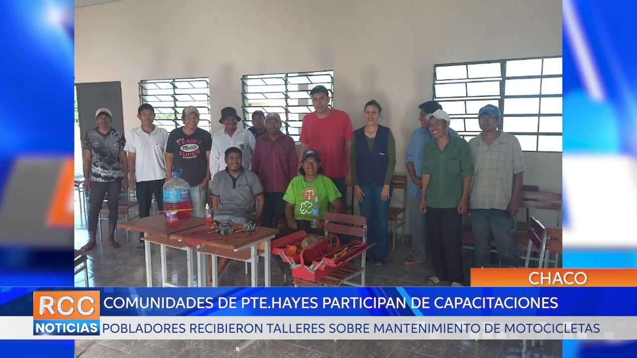 Comunidades de Presidente Hayes recibieron capacitaciones en mantenimiento de motocicletas