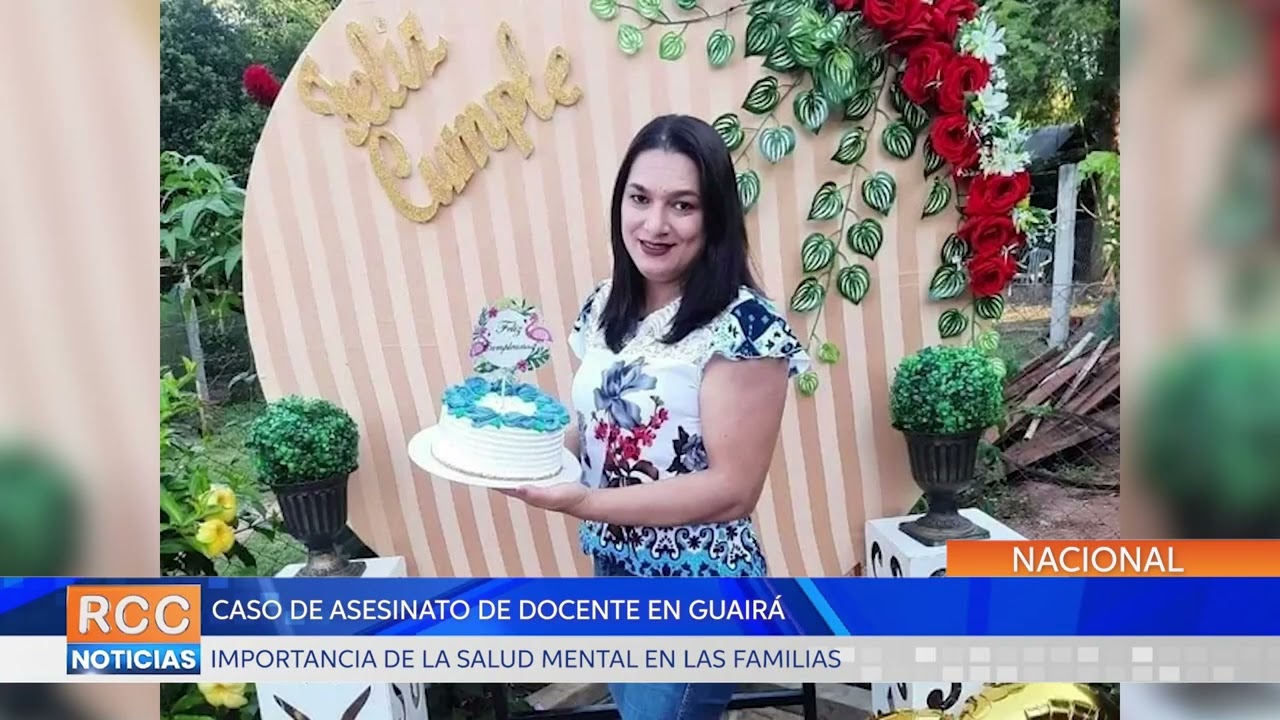 Caso del asesinato de docente en el departamento de Guairá
