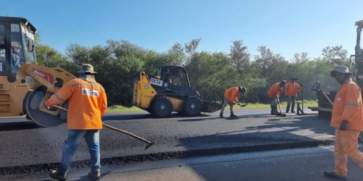 Avanzan obras en los lotes bajos de la Transchaco Avanzan obras en los lotes bajos de la Transchaco