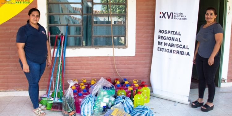 Municipalidad de Mcal. Estigarribia entregan insumos de limpieza y artefactos eléctricos al Hospital Regional Municipalidad de Mcal. Estigarribia entregan insumos de limpieza y artefactos eléctricos al Hospital Regional