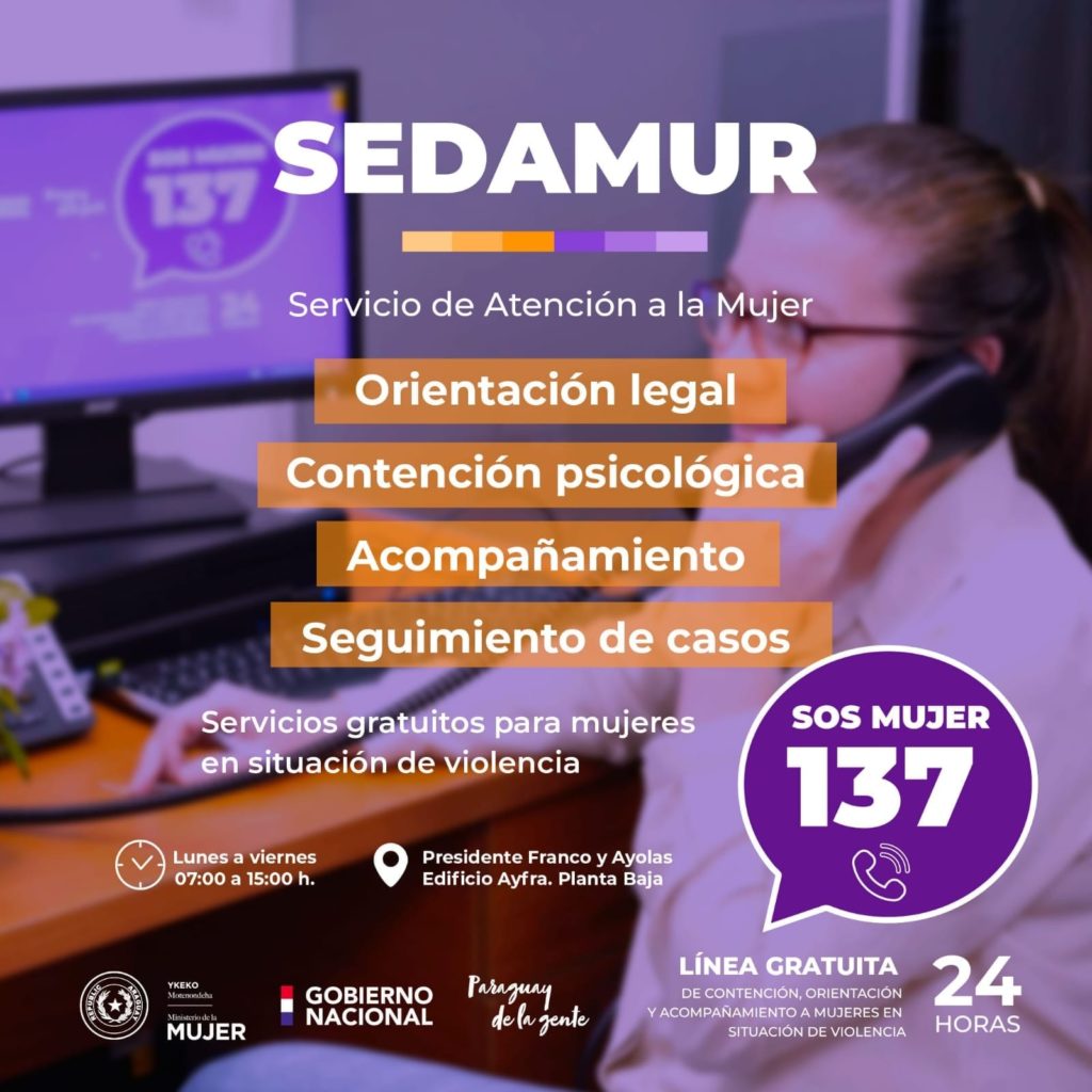 Ministerio brinda asistencia legal gratuita a mujeres víctimas de violencia