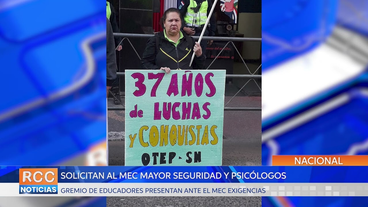 Educadores solicitan al MEC mayor seguridad y psicólogos en las instituciones educativas