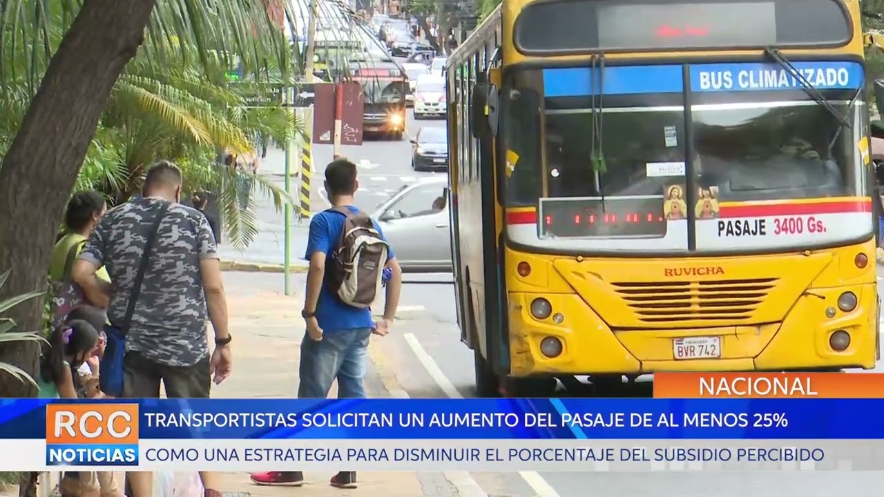 Transportistas solicitan un aumento del pasaje de al menos 25%